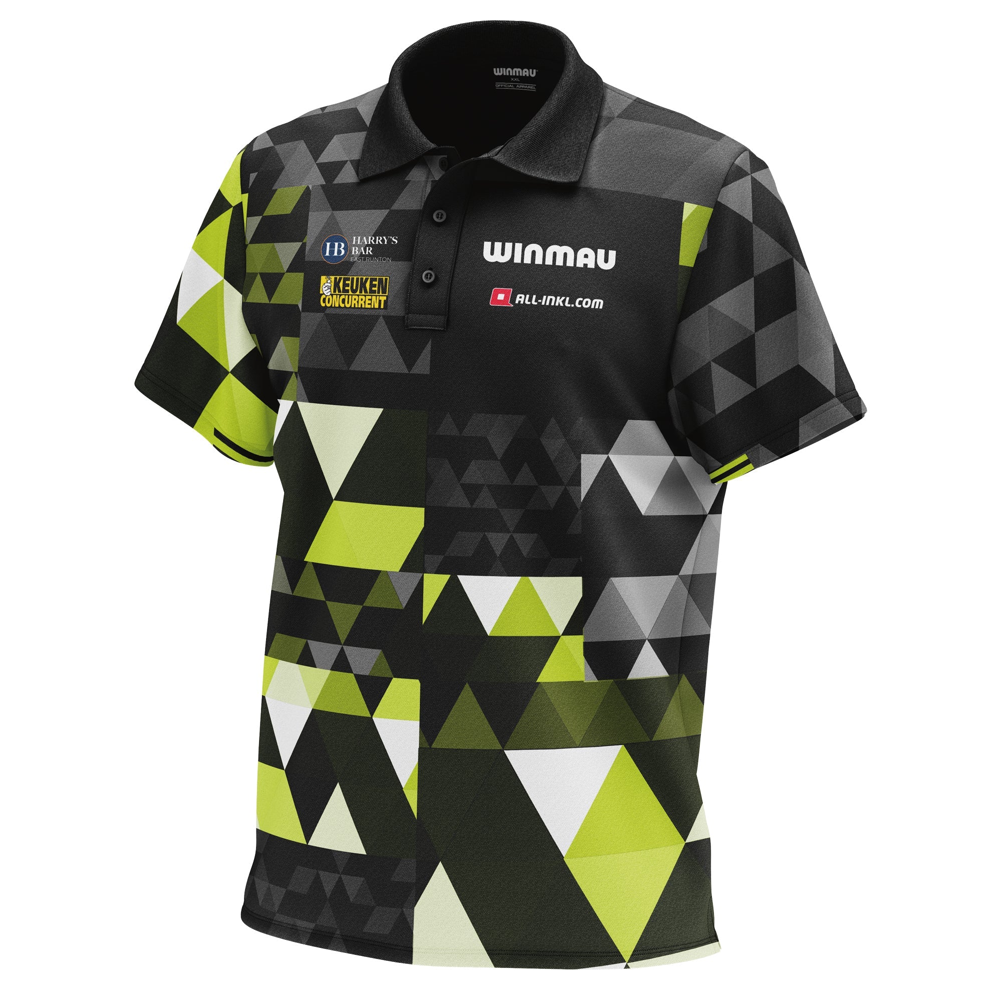 winmau-mvg-fan-edition-polohemd-xl-gr-n-schwarz image 3