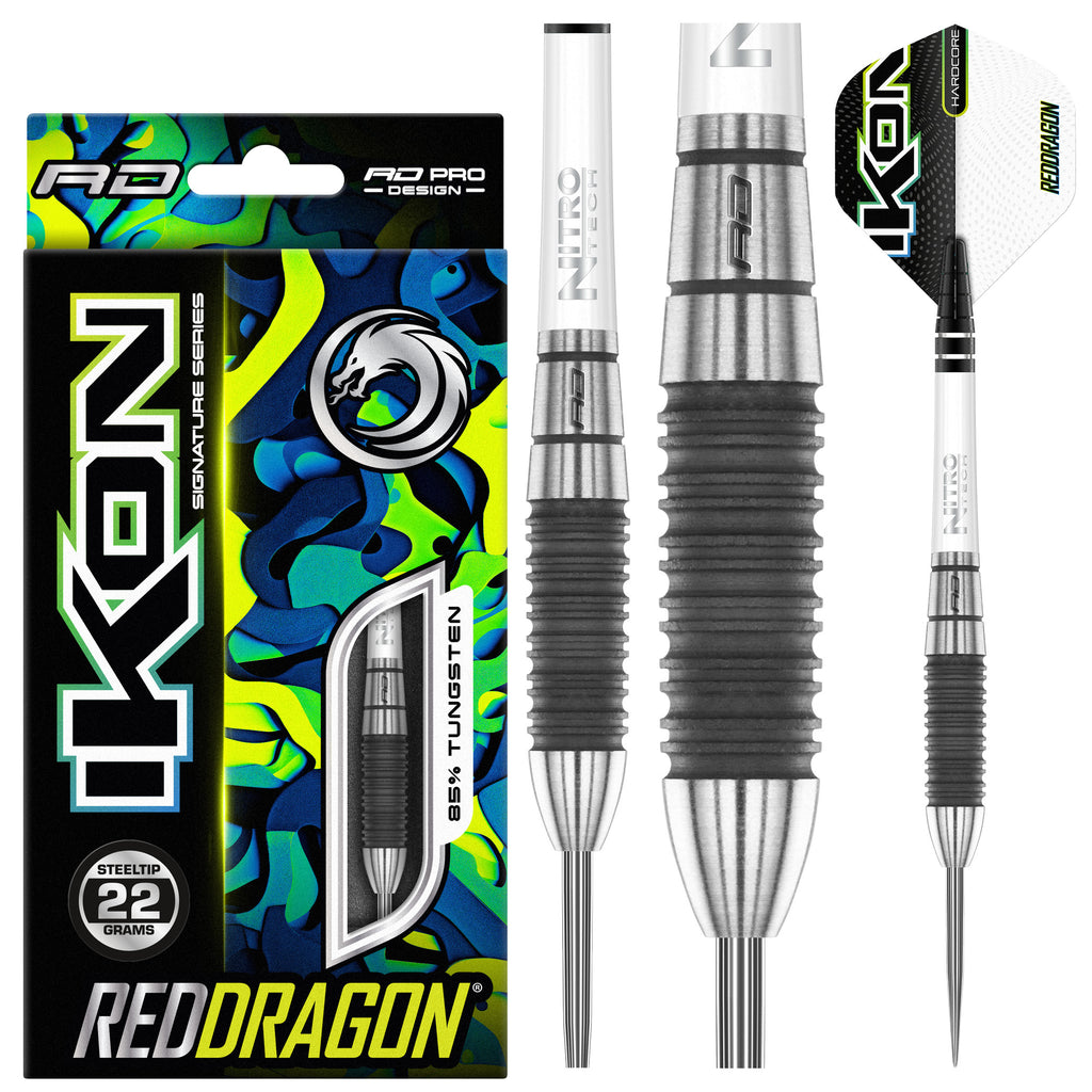 red-dragon-ikon-1-2-steeldarts-22g-brooklyn-grey-grip image 1