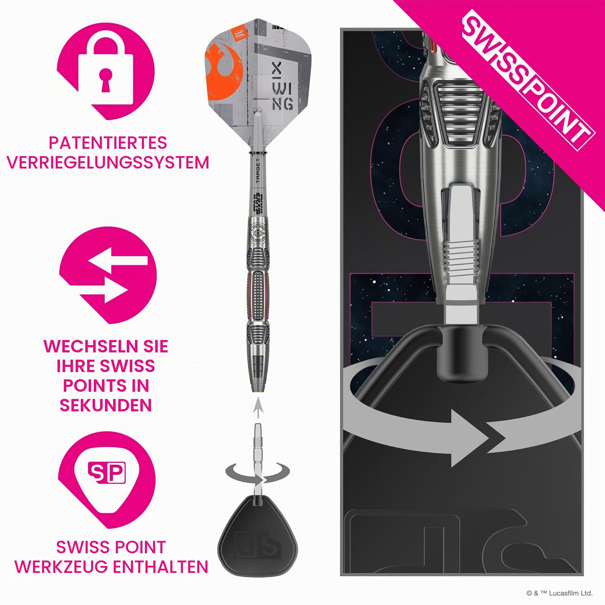 target-bolide-x-wing-steeldarts-22g-90-tungsten-star-wars image 3