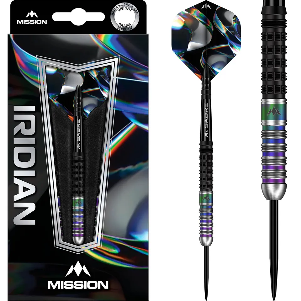 mission-iridian-steeldarts-22g-black-coral-90-tungsten image 1