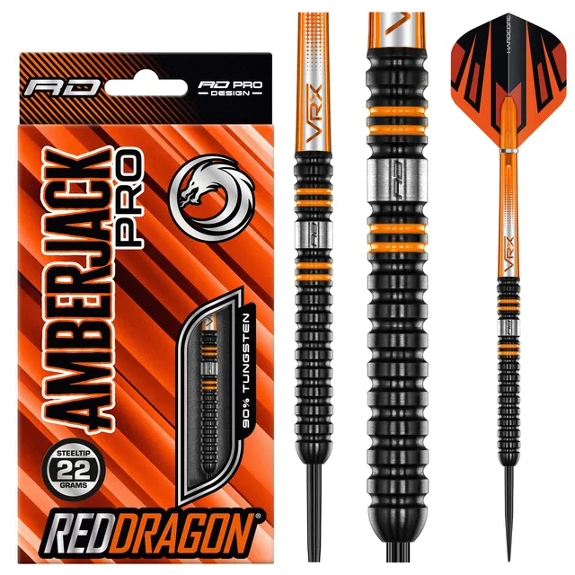 red-dragon-amberjack-pro-1-steeldarts-22g-schwarz-orange image 1