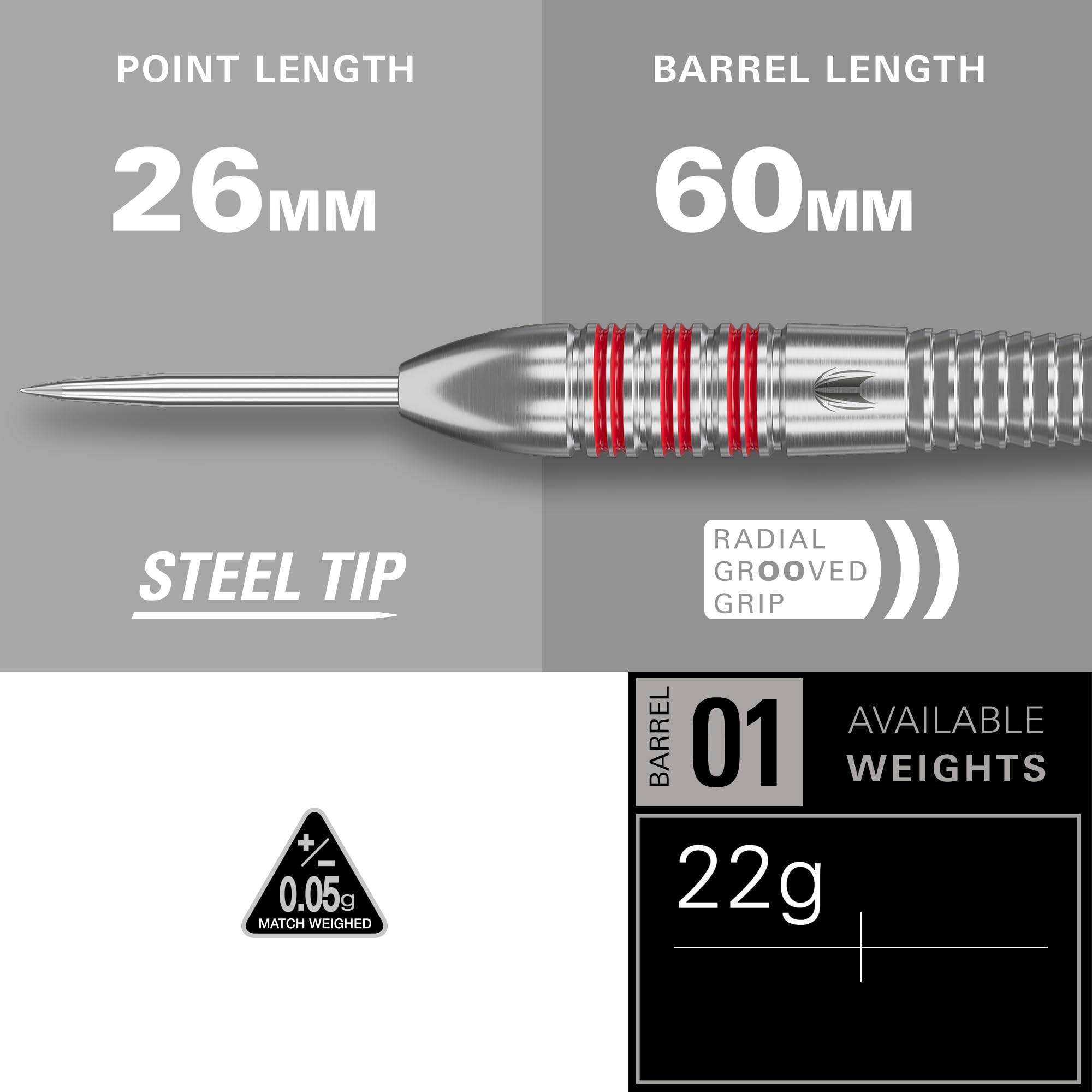 target-nathan-aspinall-messing-steeldarts-22g-set-mit-etui image 3