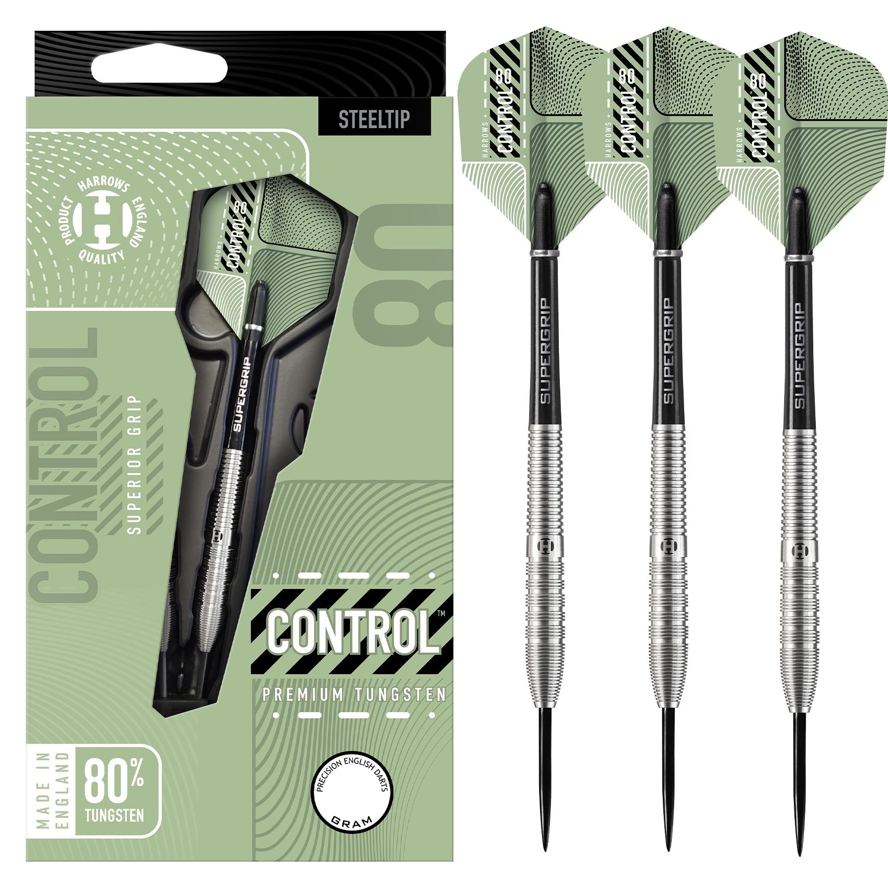 harrows-control-80-tapered-steeldarts-23g-wolfram-grip image 1