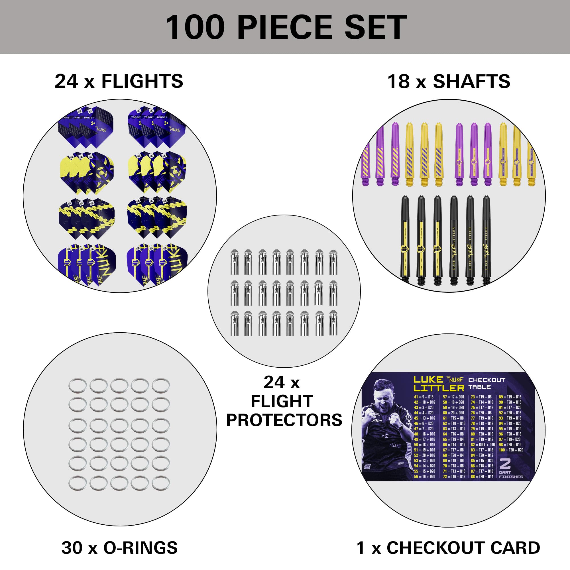 target-luke-littler-brass-dart-set-22g-100-teilig-steeldarts image 5