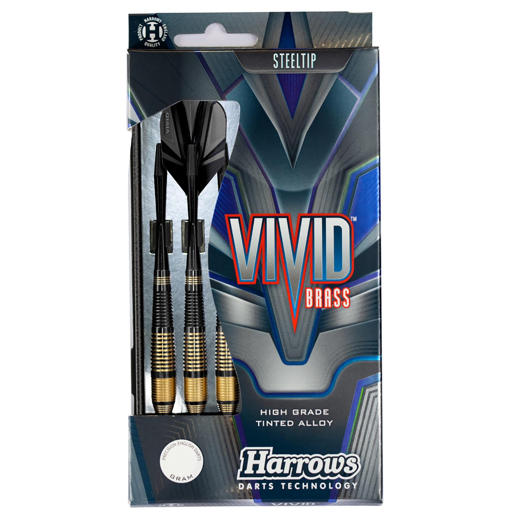 harrows-vivid-brass-black-steeldarts-23gr-messing image 5