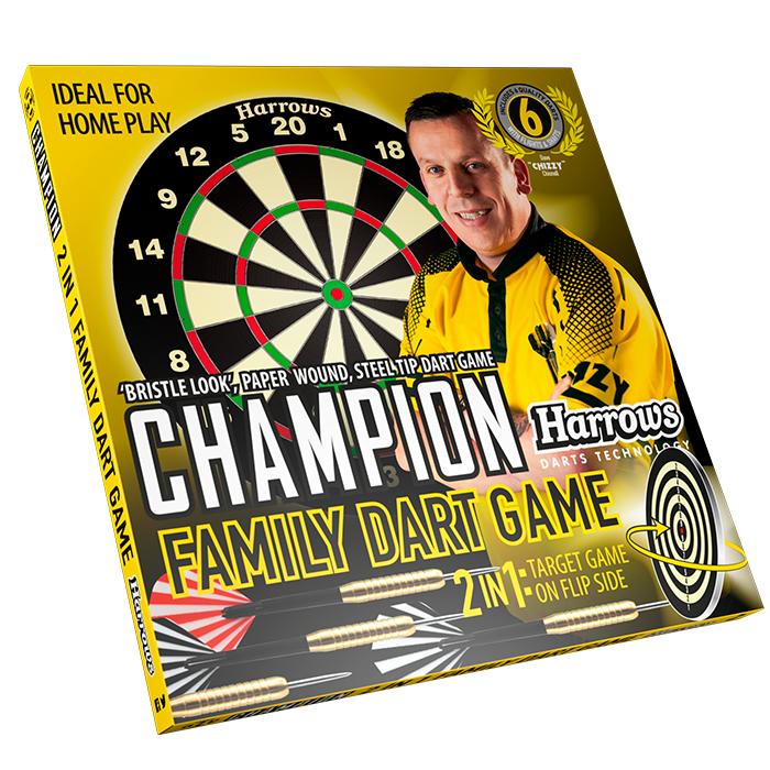 harrows-official-competition-champion-family-dartscheibe-mit-6-darts image 2