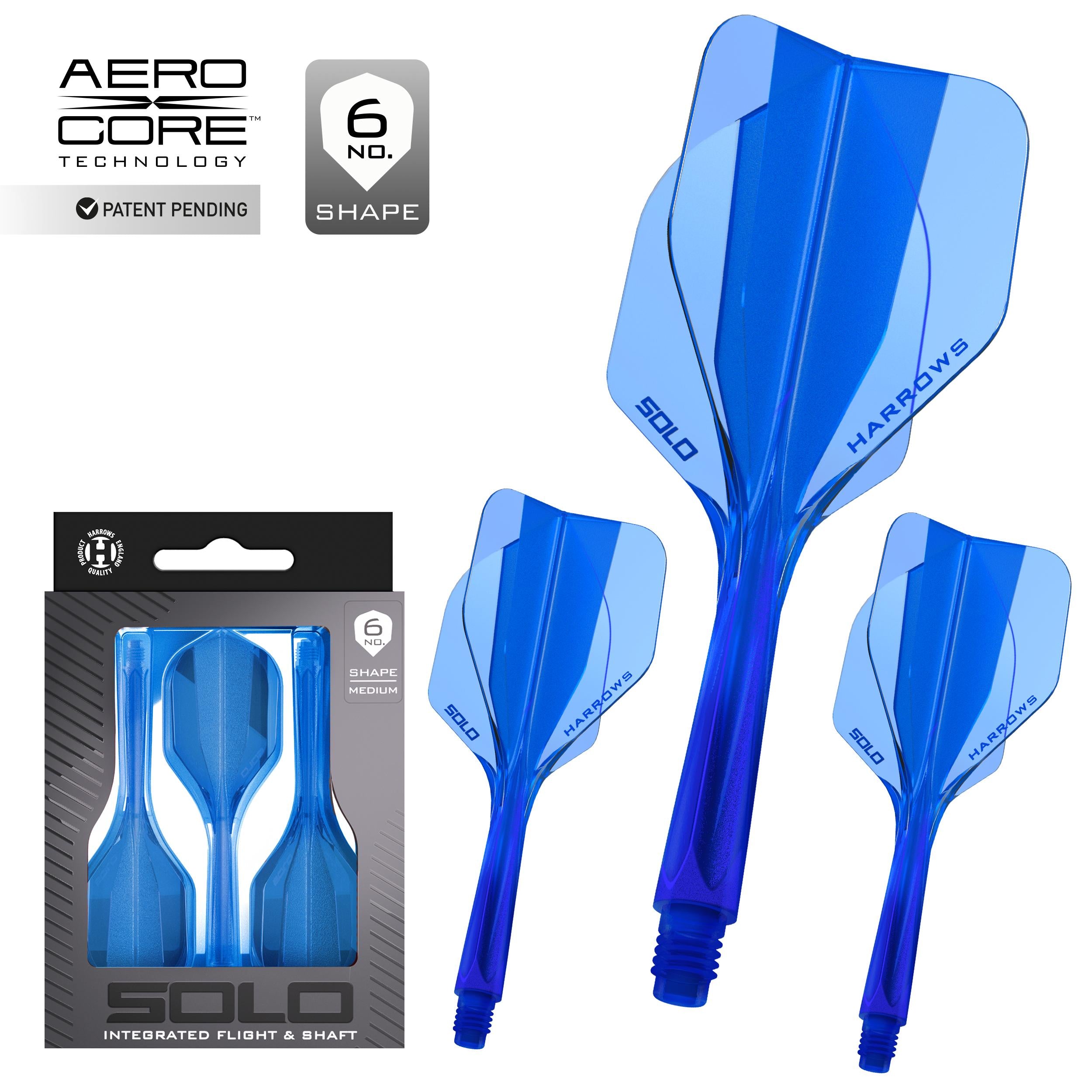 harrows-solo-flights-blau-medium-integriertes-system-3-stk image 1