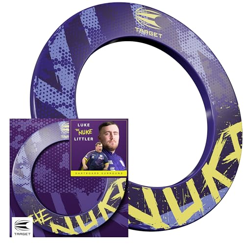target-luke-littler-dartboard-surround-lila-gelb-wandschutz image 8