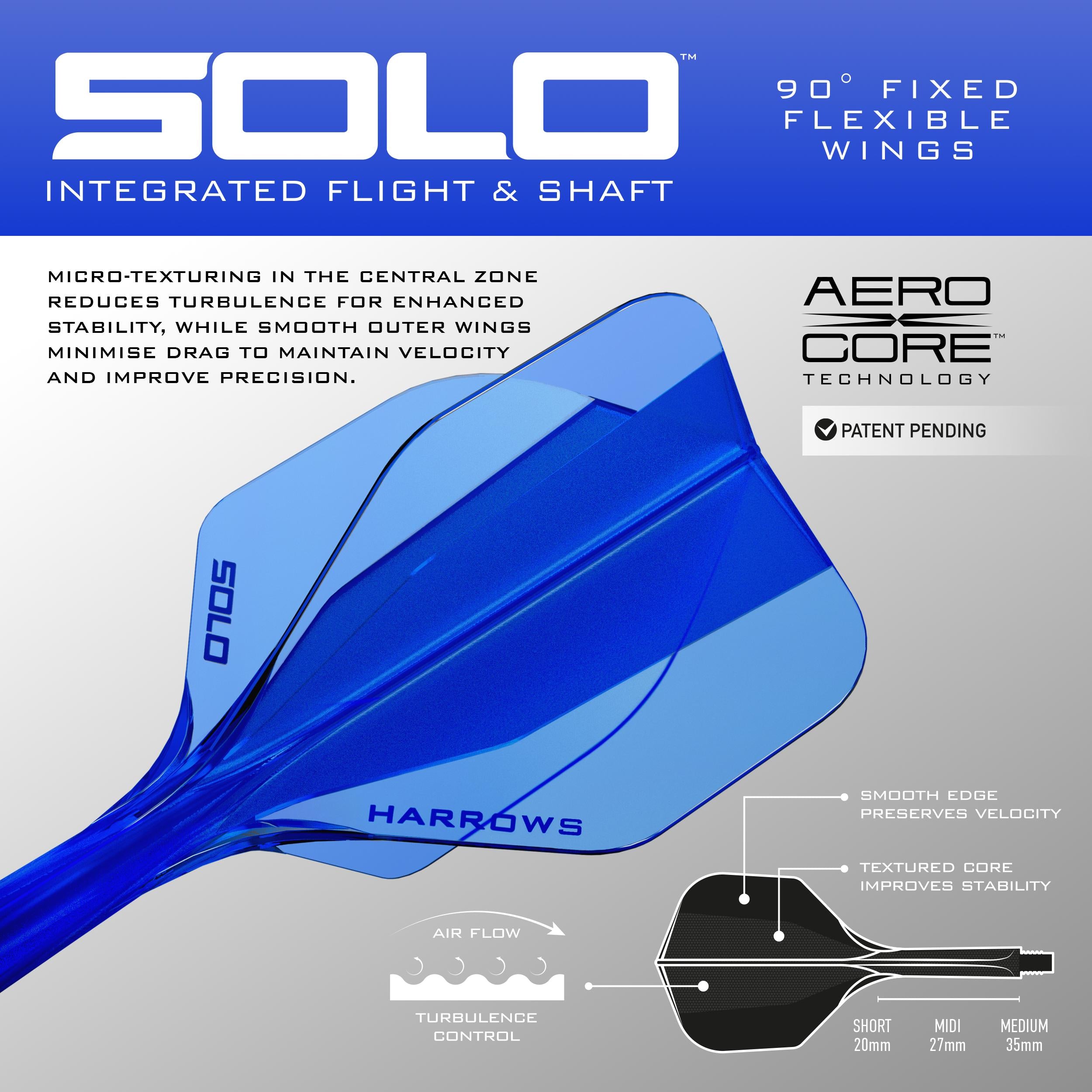 harrows-solo-flights-blau-medium-integriertes-system-3-stk image 3
