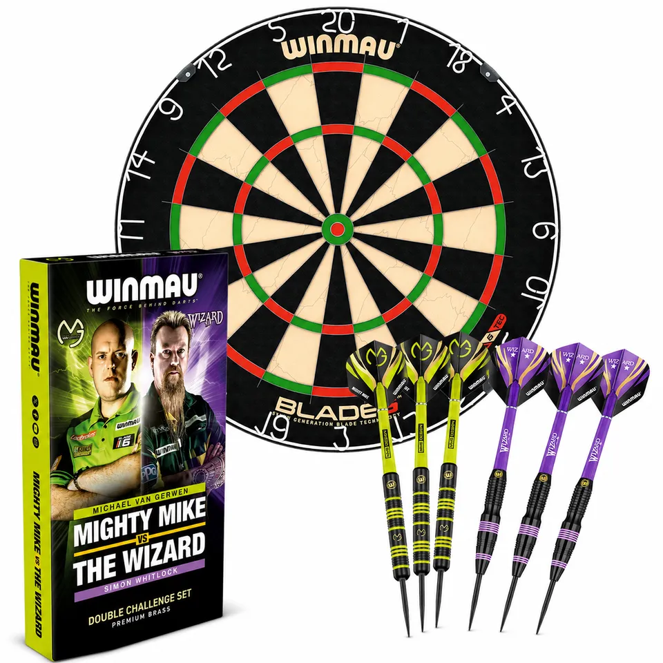 winmau-mvg-beginner-dartboard-set-blade-6-messing-22g image 1