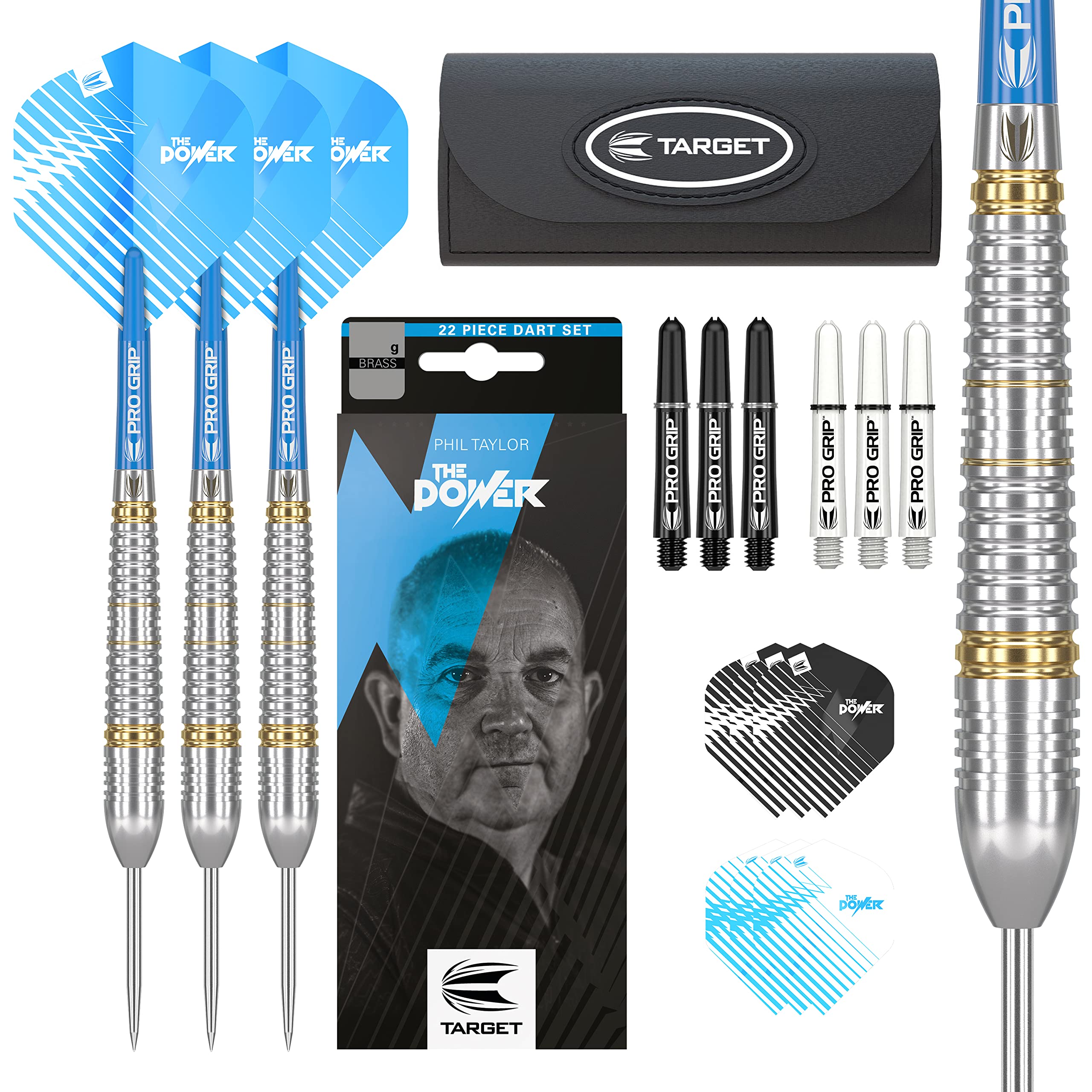 target-phil-taylor-steeldarts-22g-starter-set-mit-tasche image 1