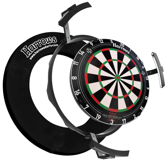 harrows-official-competition-platinum-dartscheibe-set-surround-licht image 1