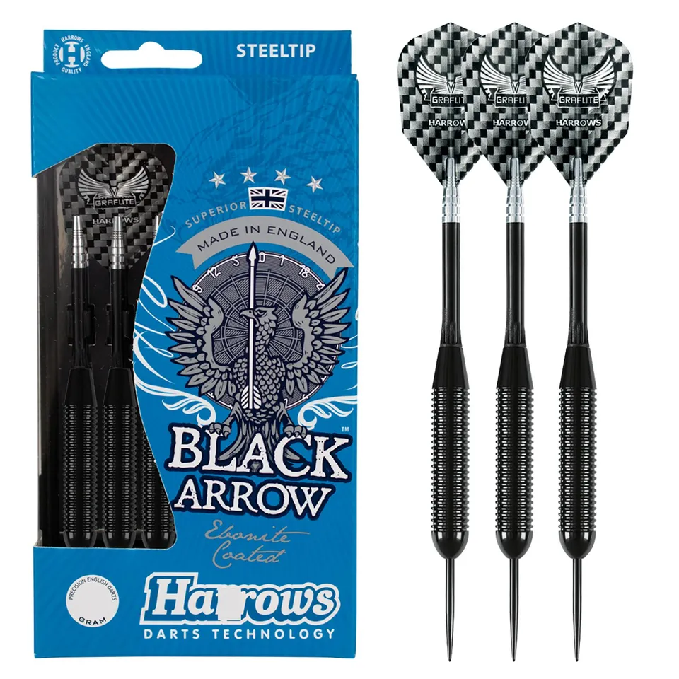 harrows-black-arrow-steeldarts-24gr-messing-stahlspitze image 1