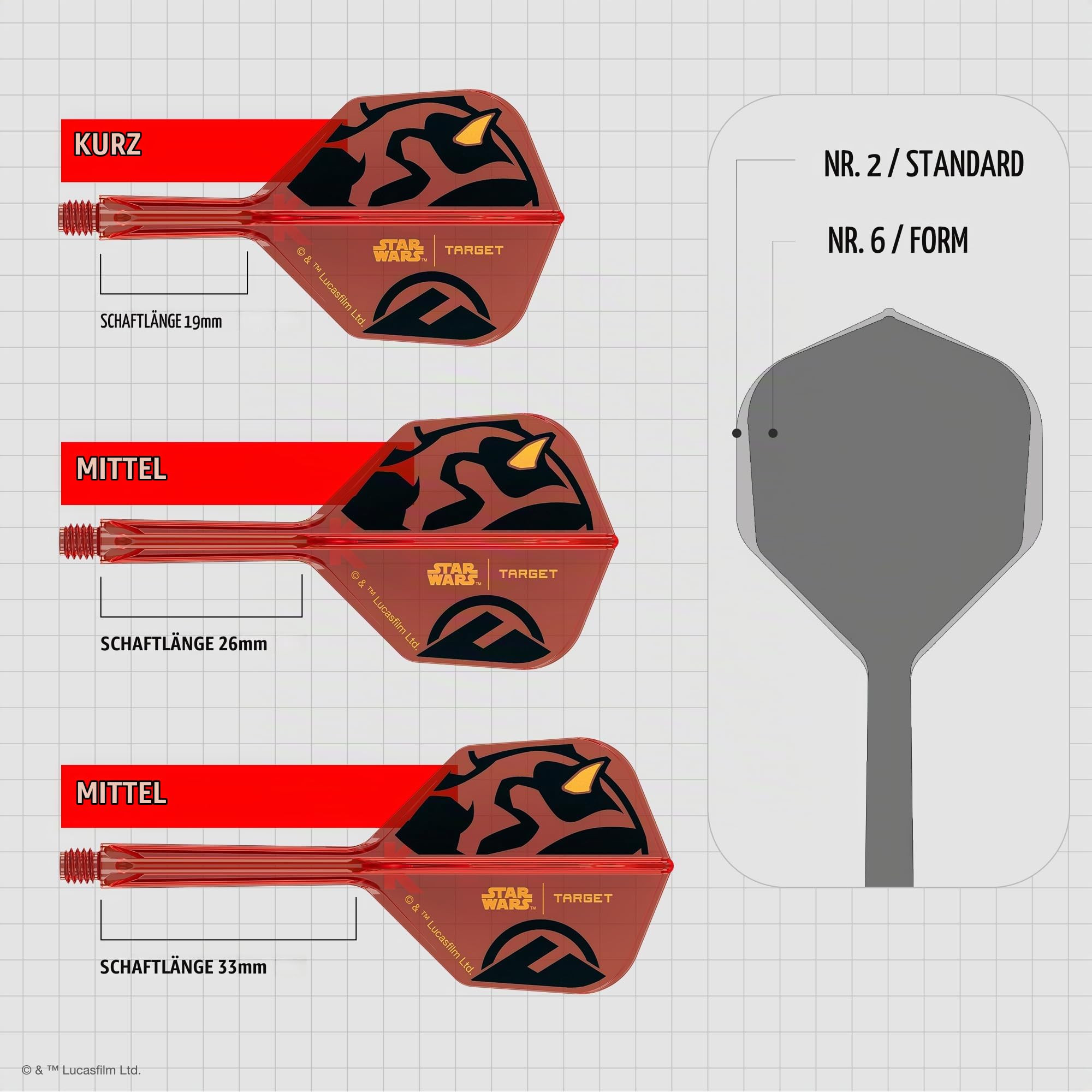 target-k-flex-darth-maul-flights-no-6-3er-rot-schwarz image 3