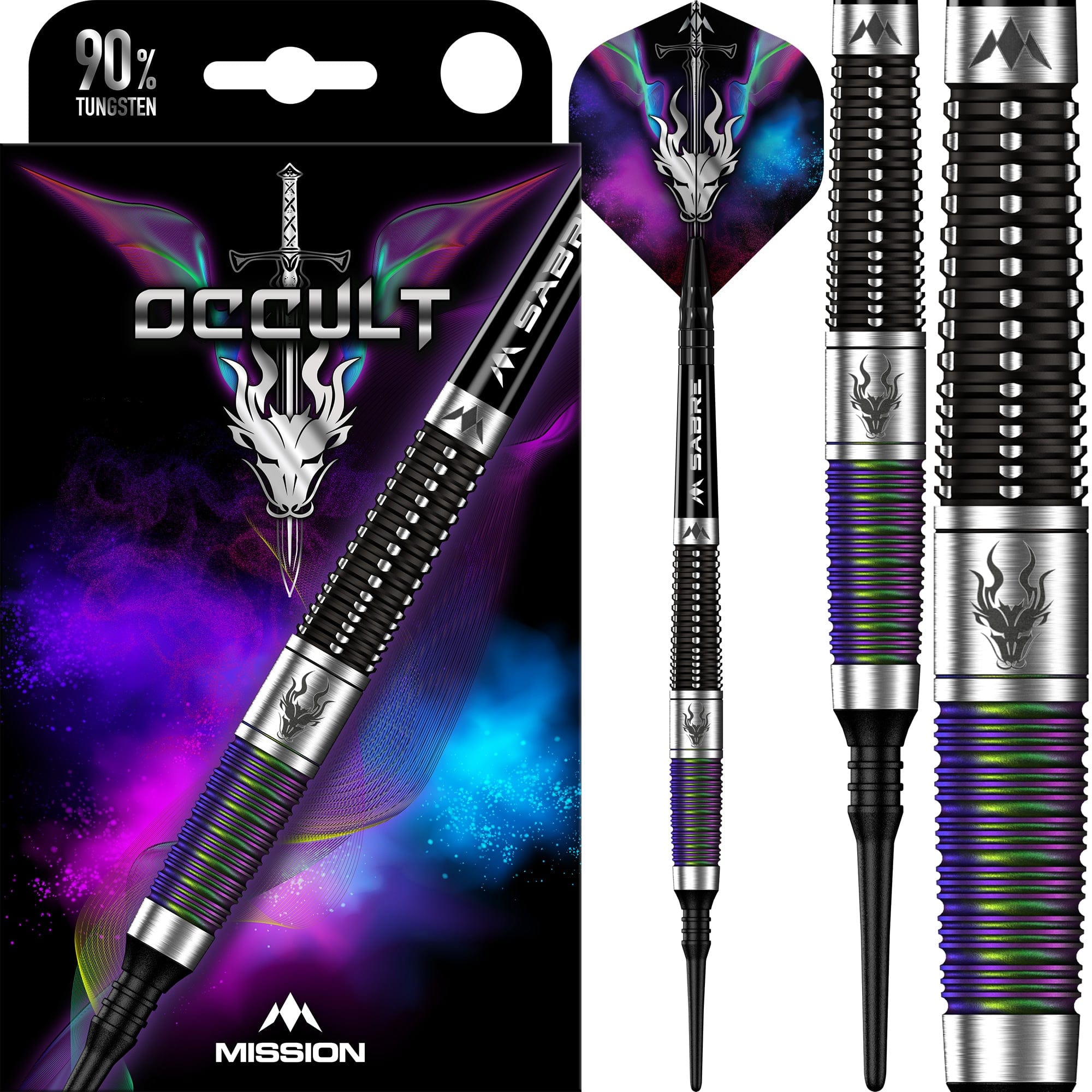 mission-occult-softdarts-90-tungsten-18g-schwarz-coral image 6