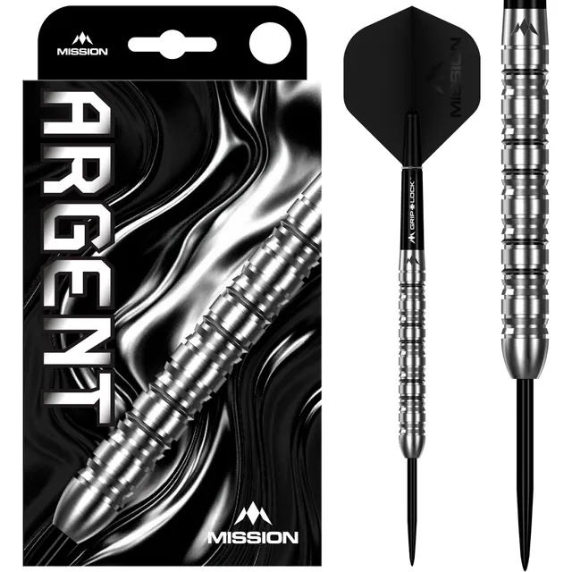 mission-argent-22g-steeldart-90-tungsten-silber image 1