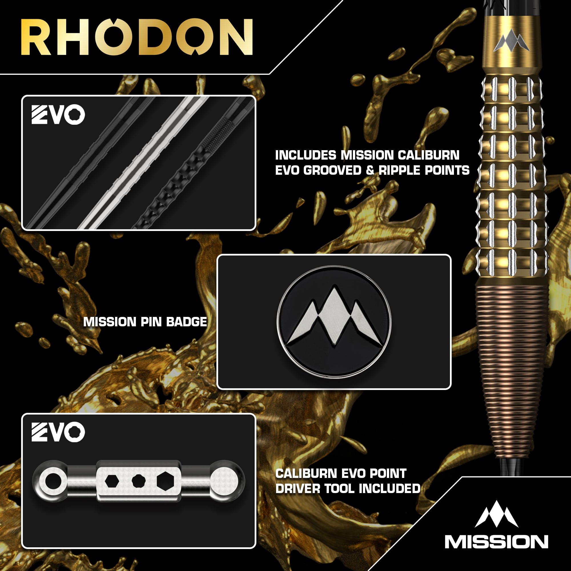 mission-rhodon-steeldarts-23g-95-tungsten-bronze-gold image 6