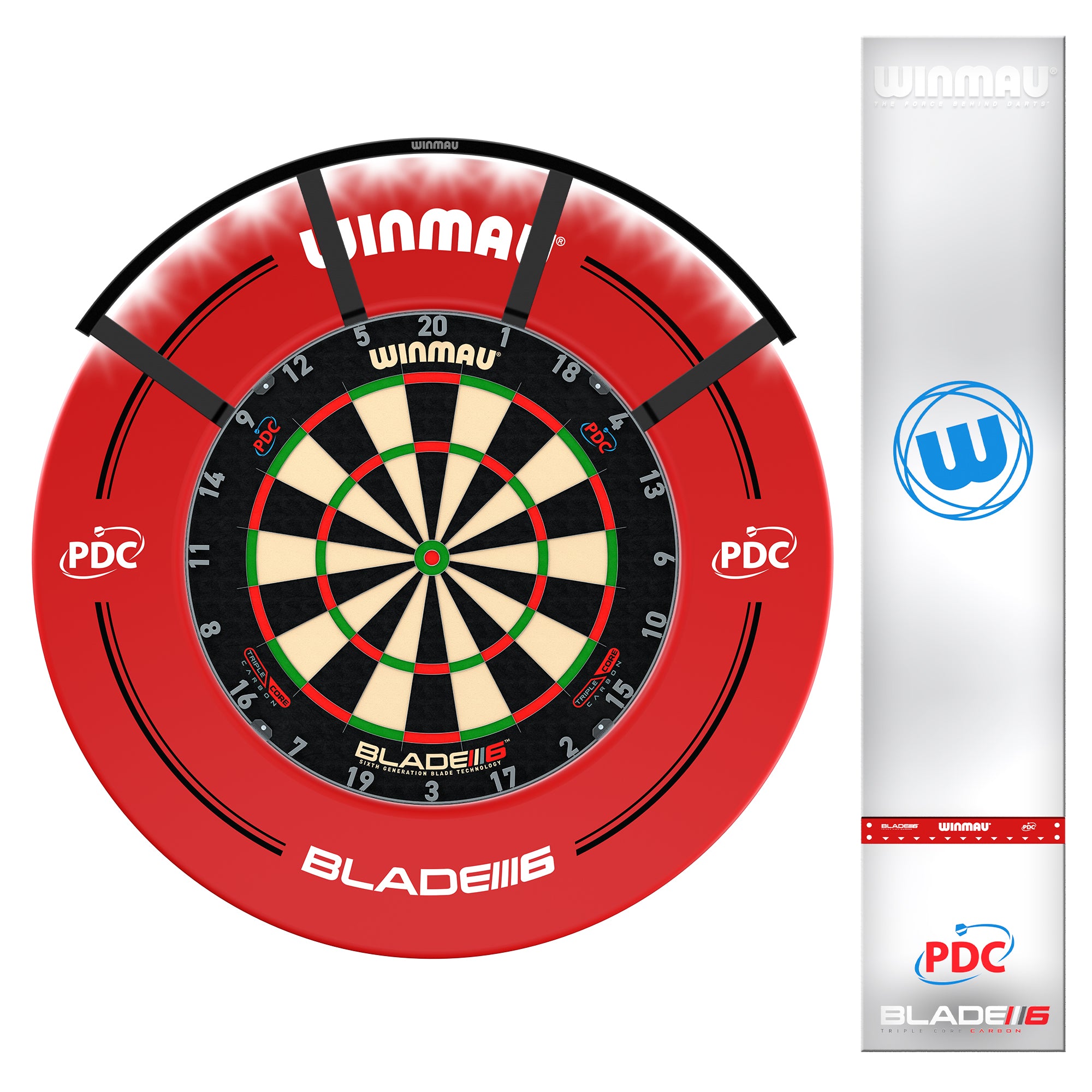 red-dragon-hardcore-champs-bundle-dart-heim-setup-mit-board image 1