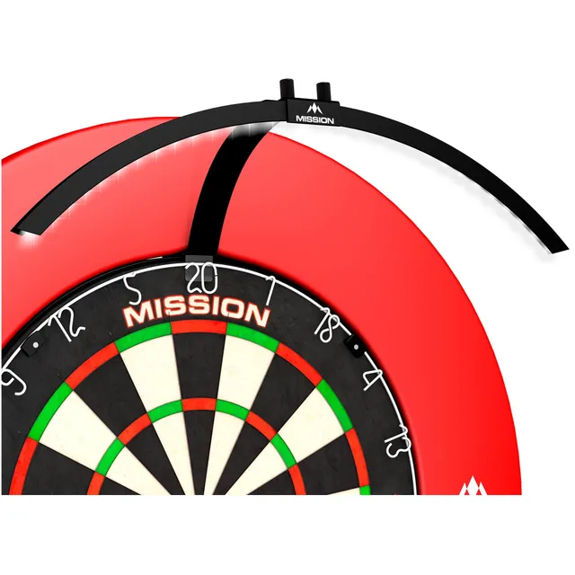 mission-torus-100-dartboard-beleuchtung-faltbar-schwarz-led image 1