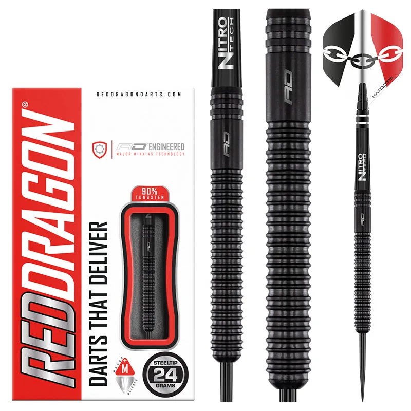 red-dragon-jamie-hughes-steeldarts-set-ikonisches-design image 1