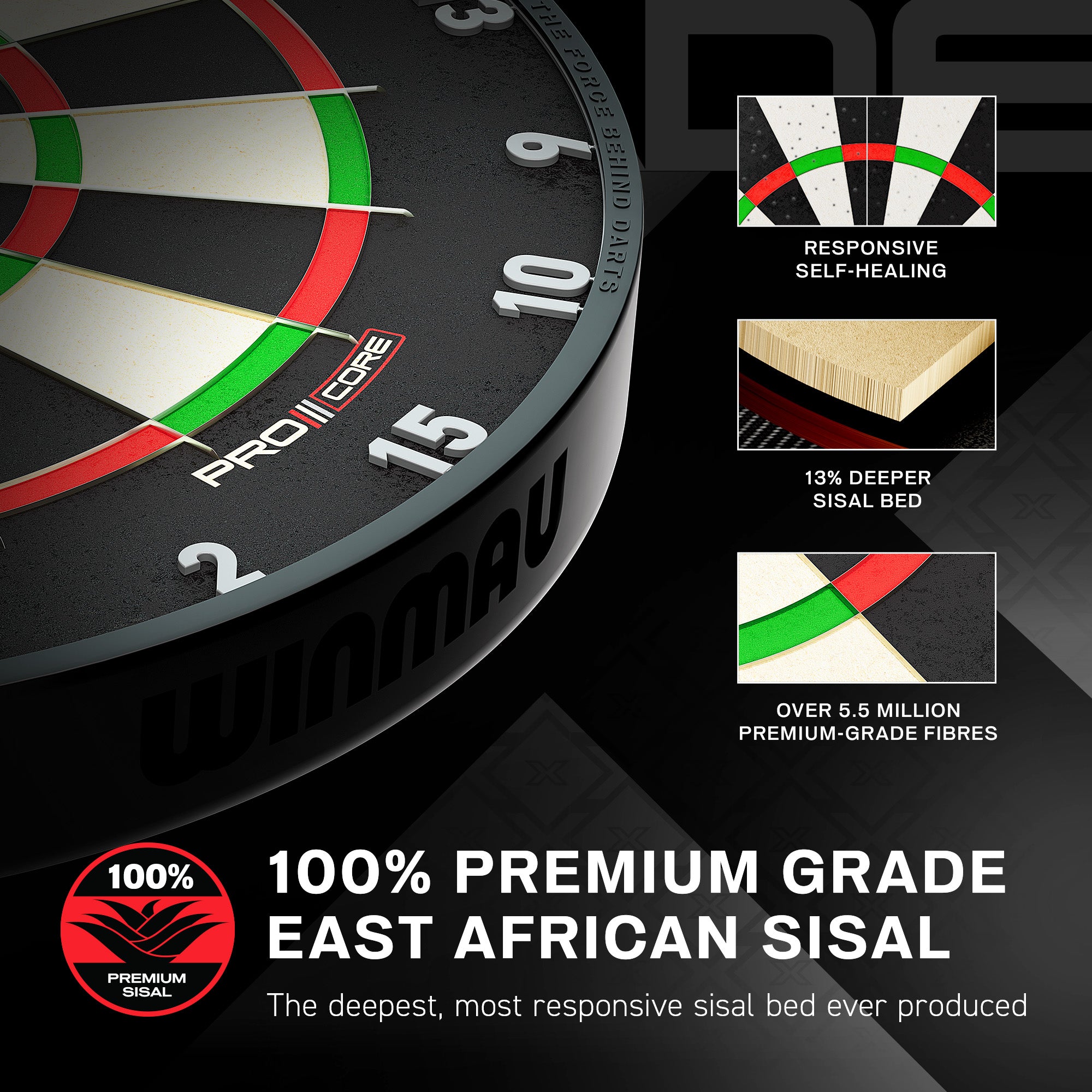 winmau-blade-x-dartscheibe-offizielle-pdc-sisal image 4