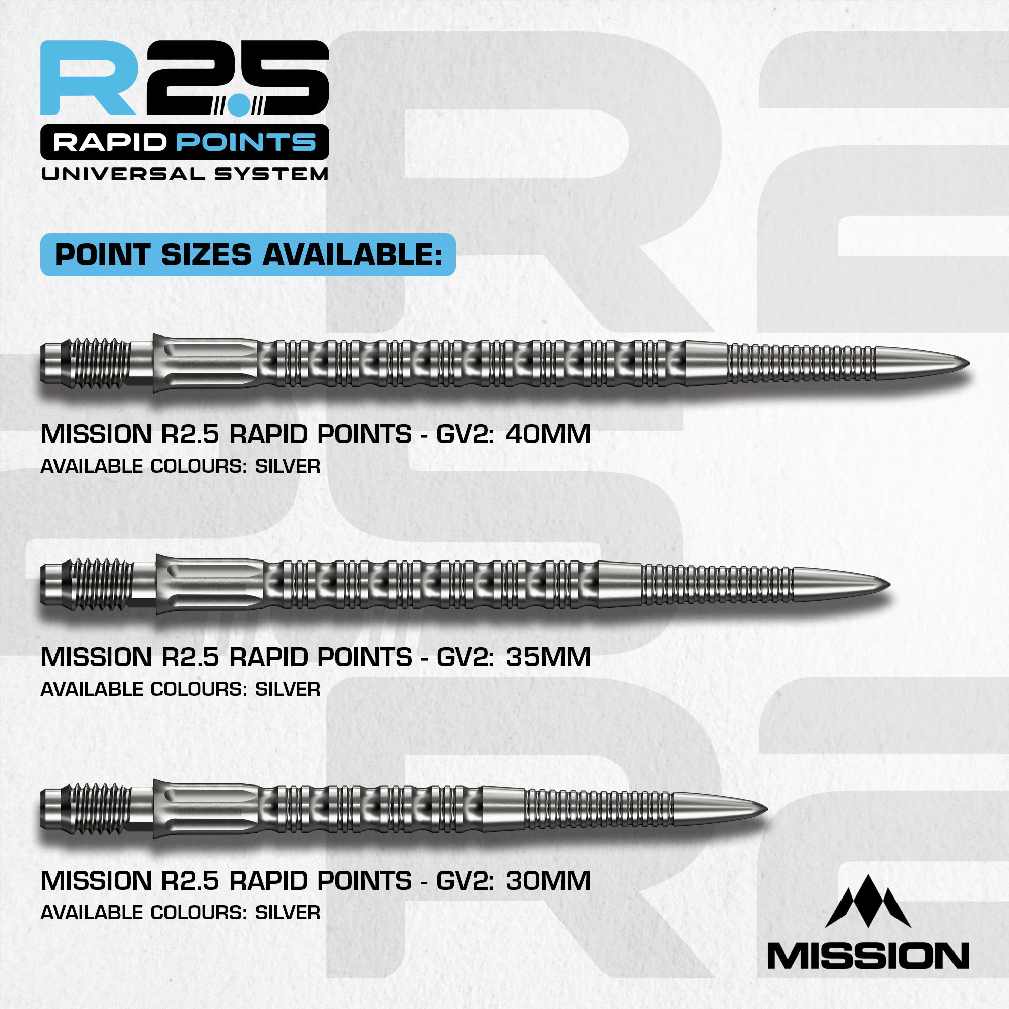 mission-r2-5-gv2-steel-dartspitzen-silber-30mm image 3