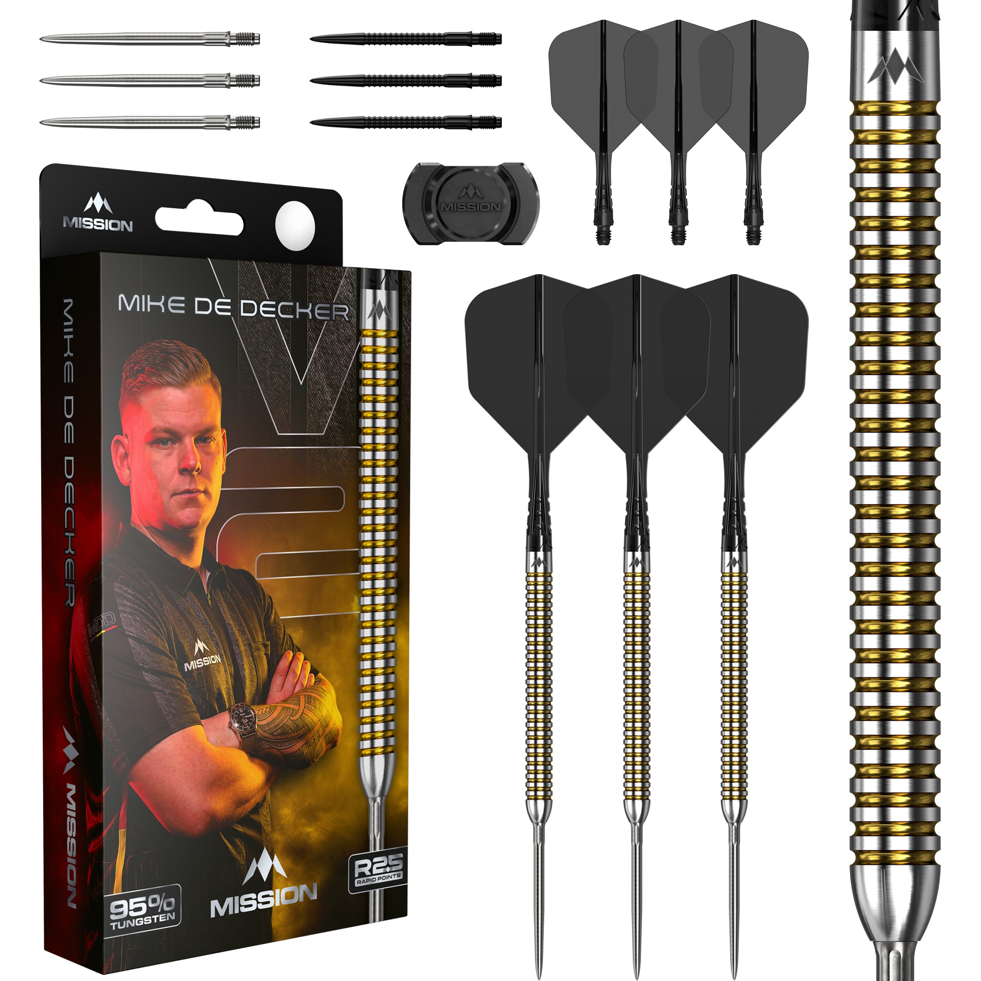 mission-mike-de-decker-v2-steeldarts-24g-95-tungsten image 1