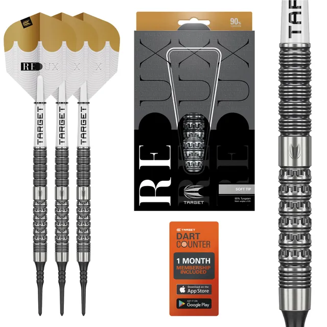target-redux-softdarts-18g-90-tungsten-pixel-grip-set image 1