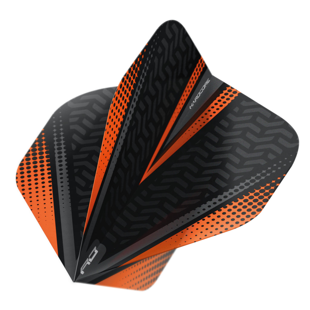 red-dragon-hardcore-radical-standard-flights-schwarz-orange-12er image 1