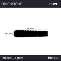 red-dragon-flightmasters-torpedo-steeldart-messing-set image 8