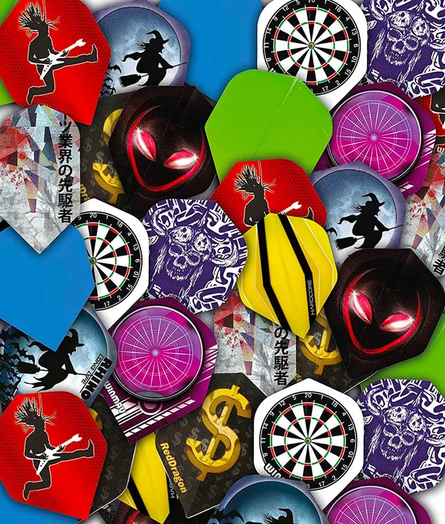 red-dragon-hardcore-dart-flights-25-sets-sortiert-standard image 1