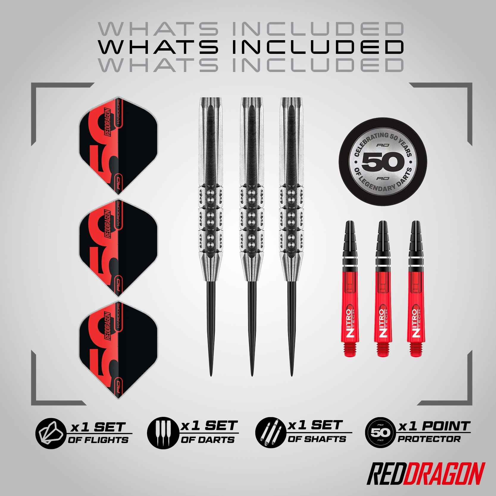red-dragon-flightmasters-hexoset-3-steeldarts-25g-torpedo image 2