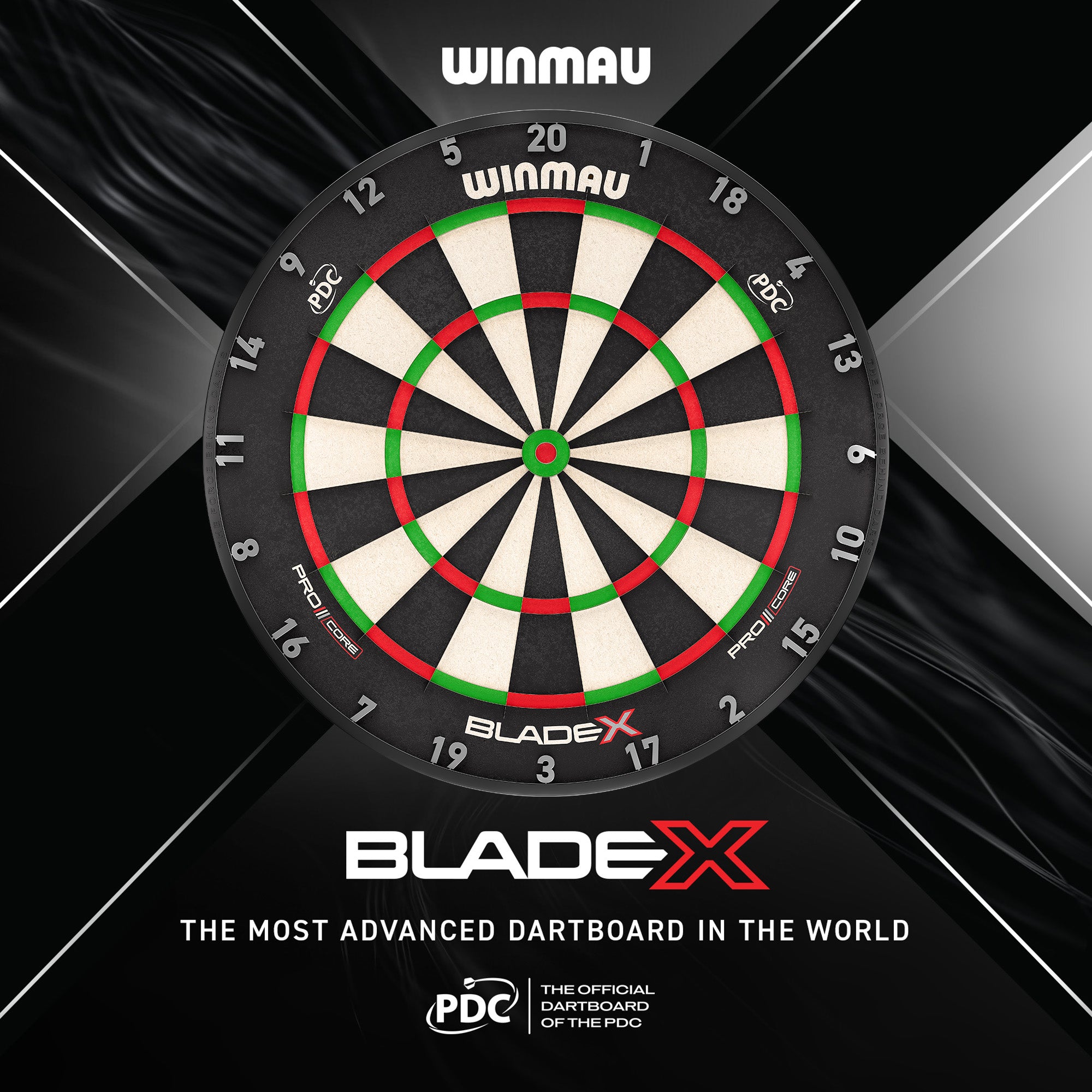 winmau-blade-x-dartscheibe-offizielle-pdc-sisal image 2