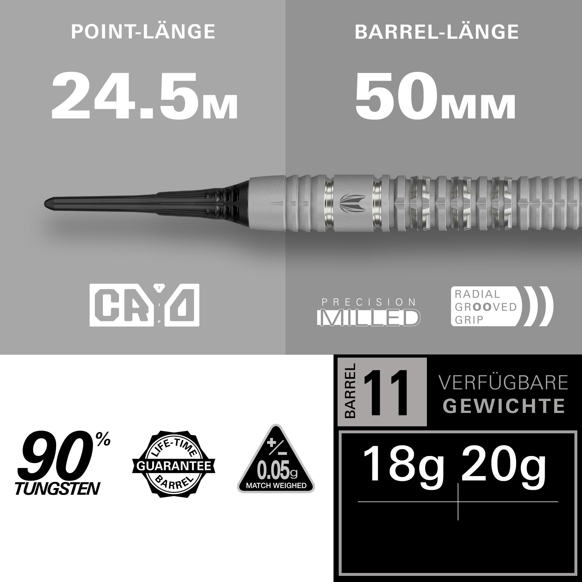 target-exo-cryo-11-softdarts-90-18g-barrel-11-set image 2