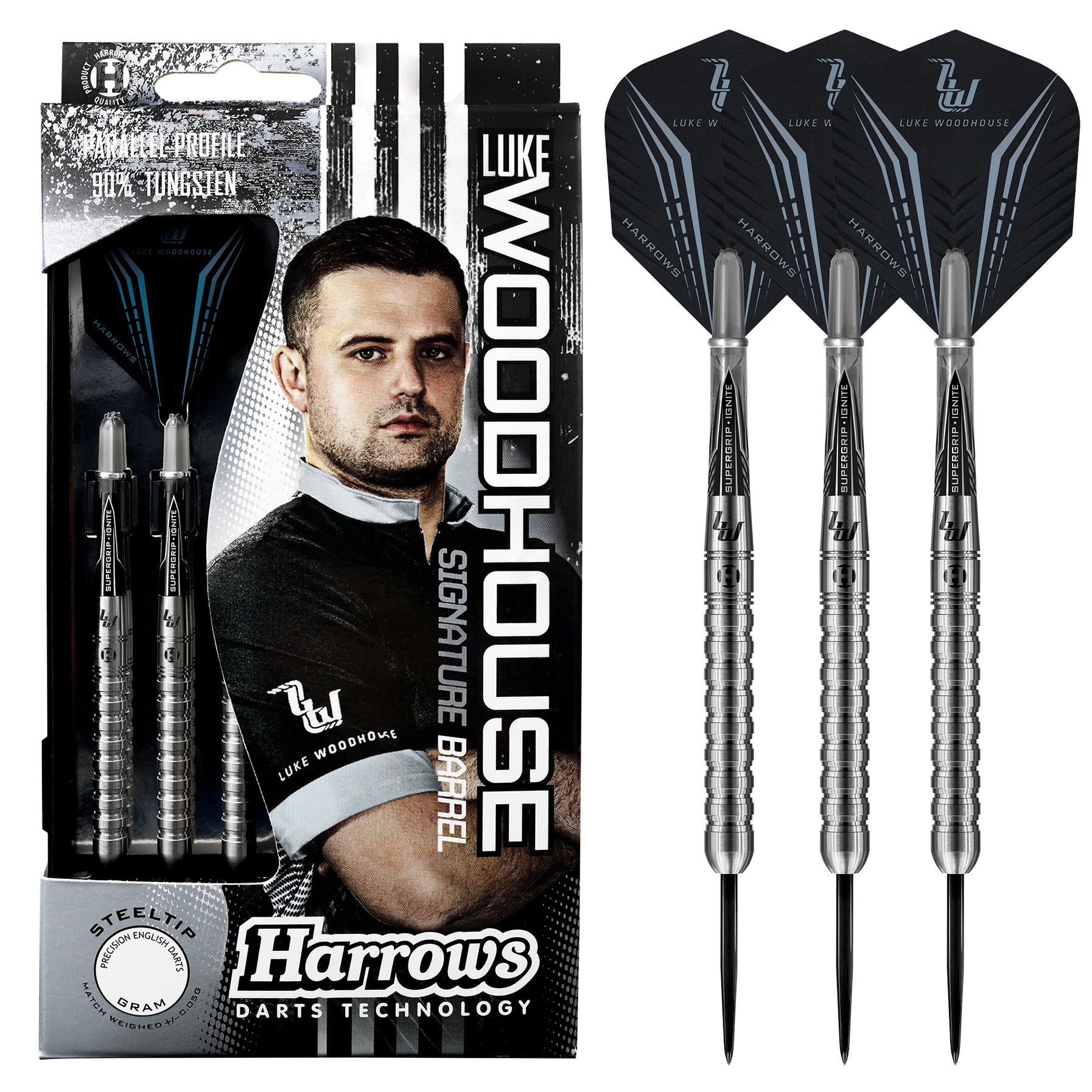 harrows-luke-woodhouse-90-steeldarts-23g-profi-set image 1