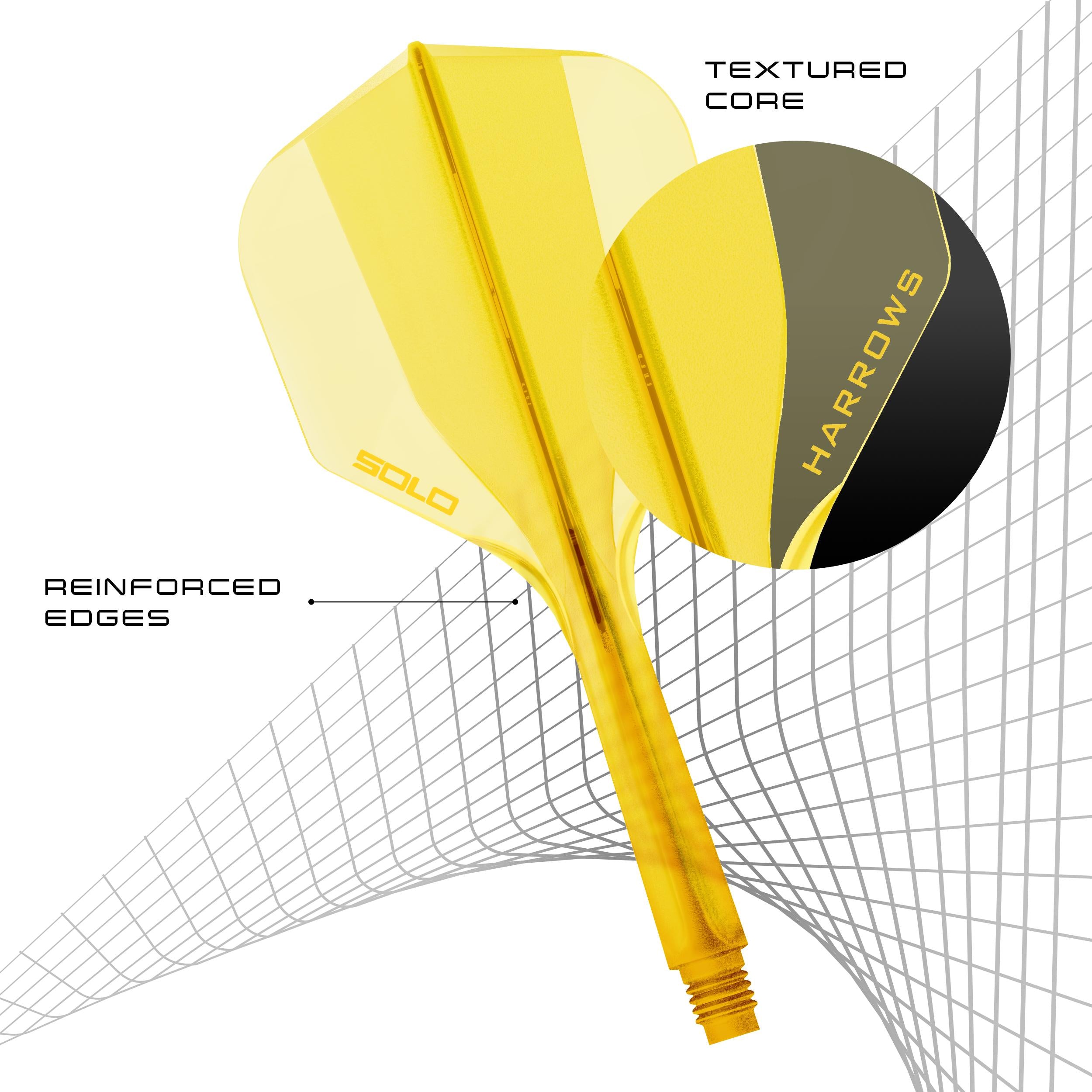 harrows-solo-flights-gelb-medium-integriertes-system-3-stk image 4