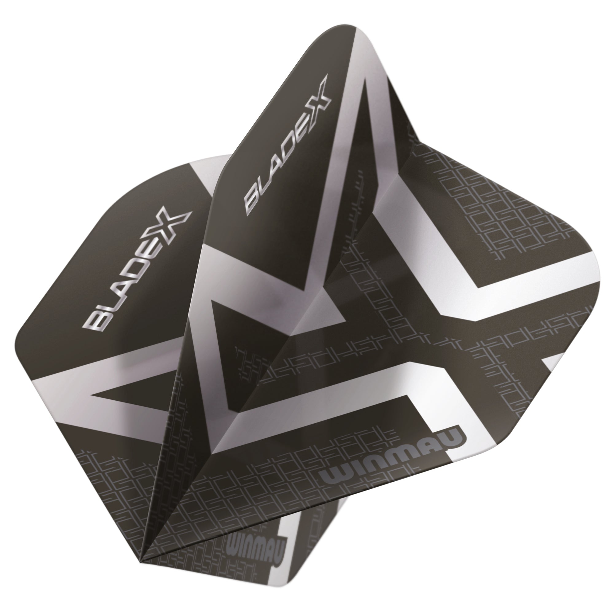 winmau-prism-blade-x-delta-standard-flights-schwarz-silber image 3