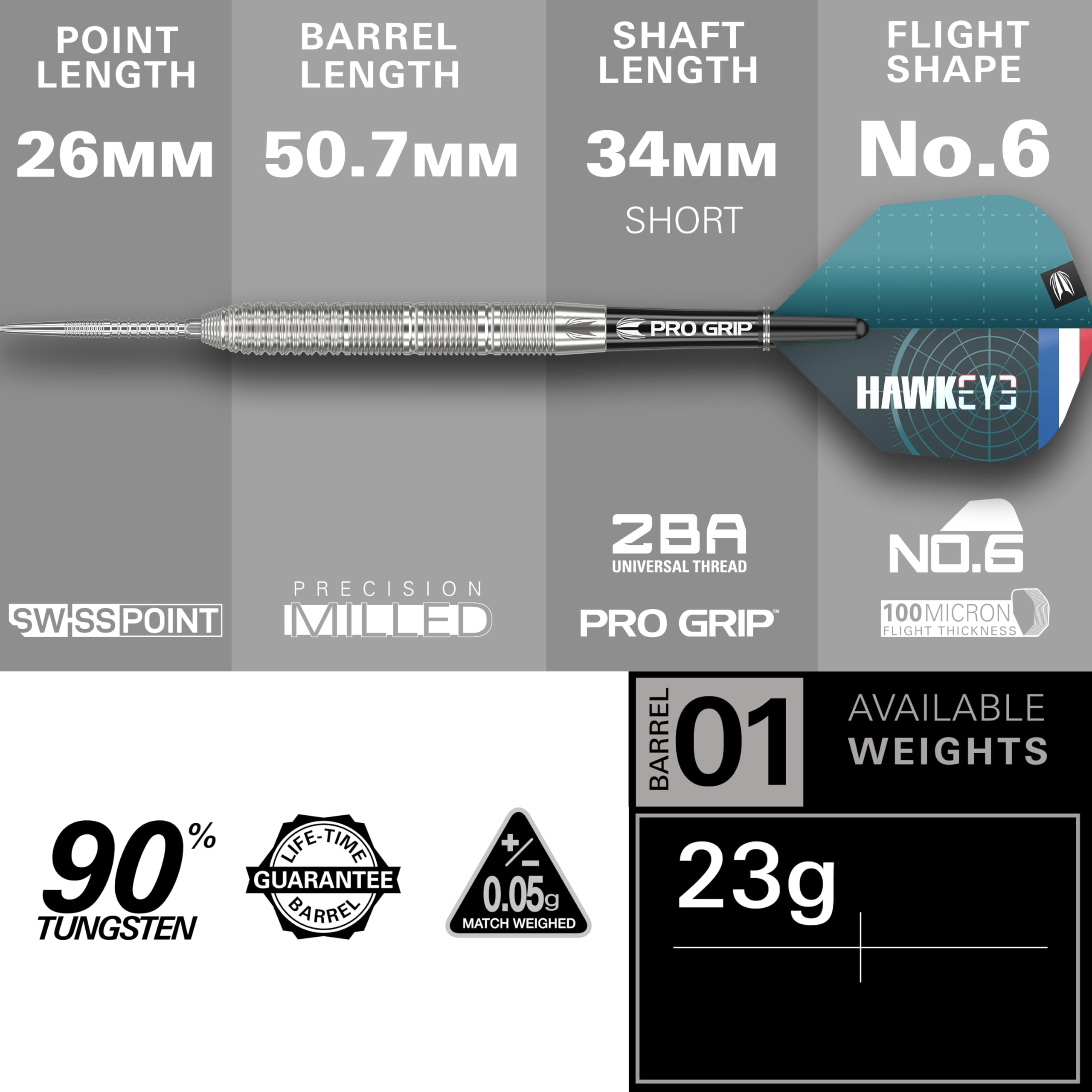 target-kevin-doets-gen-1-steeldarts-23g-90-tungsten-swiss-point image 3