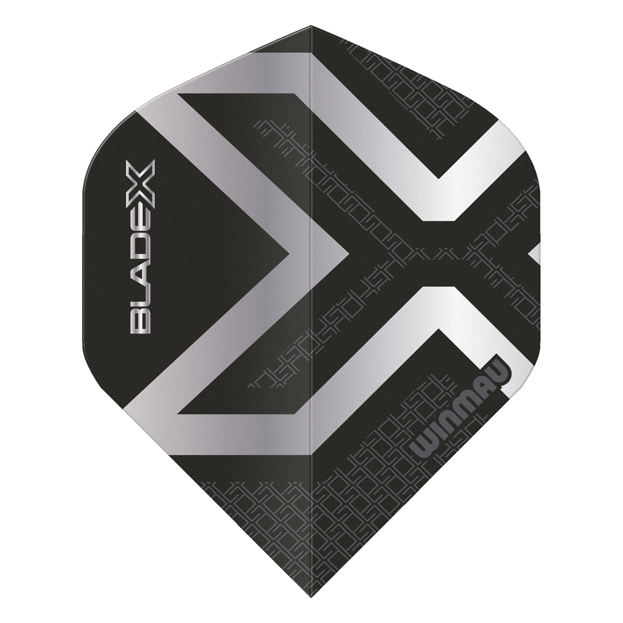 winmau-prism-blade-x-delta-standard-flights-schwarz-silber image 2