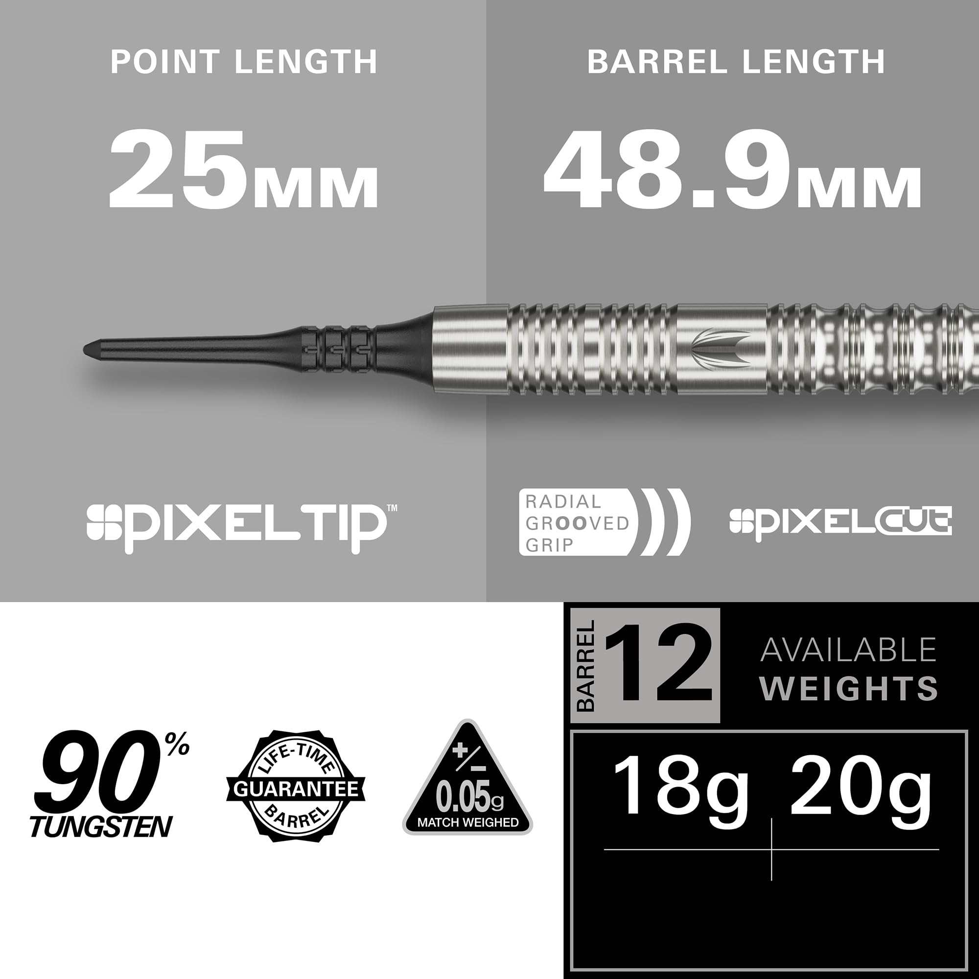 target-hydro-18g-softdarts-90-tungsten-mit-pixel-points image 2
