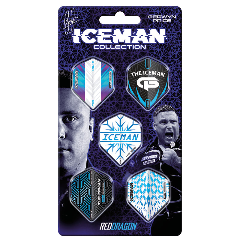 red-dragon-gerwyn-price-iceman-flights-collection-5-sets-100-mikron image 1