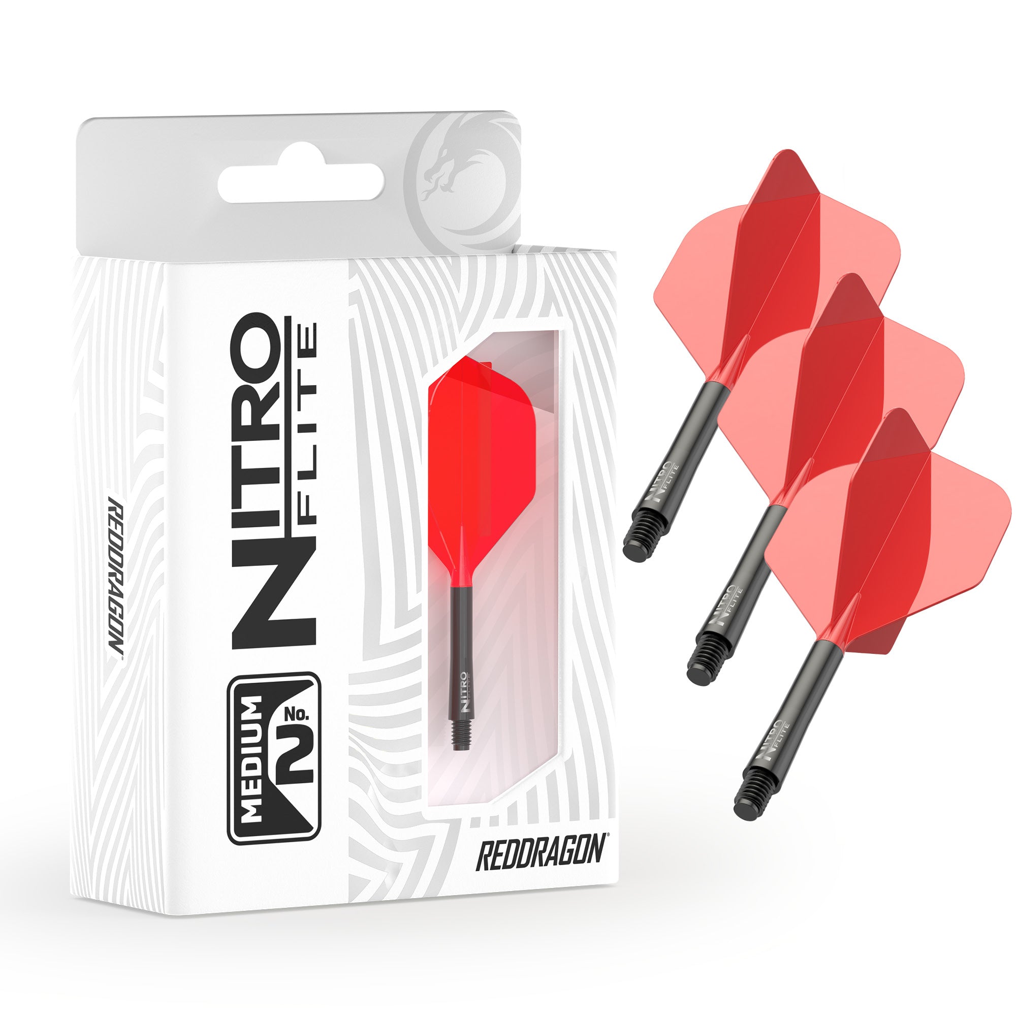 red-dragon-nitro-flite-flights-medium-schwarz-rot-system image 2