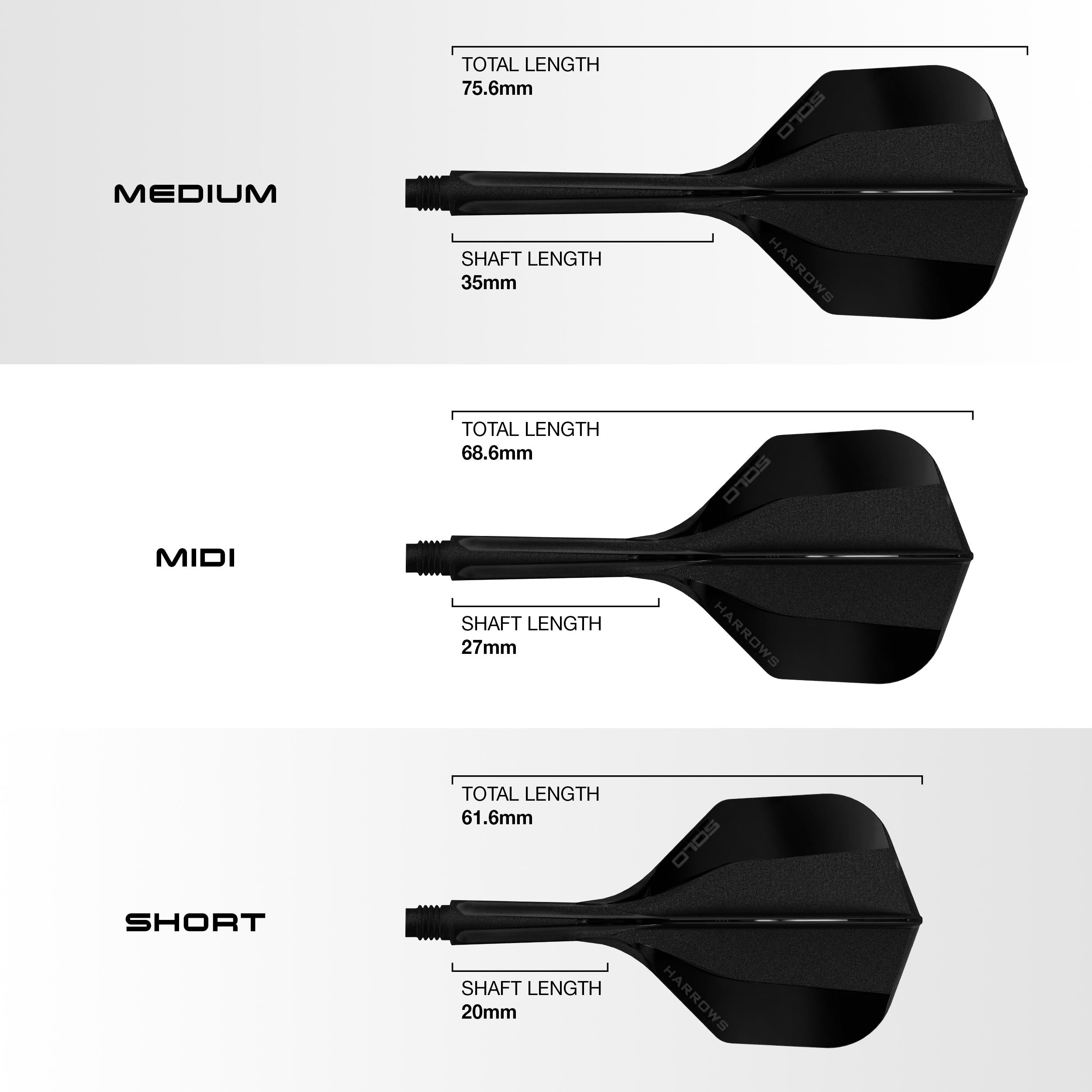 harrows-solo-integrated-flight-shaft-black-medium-no-6 image 2