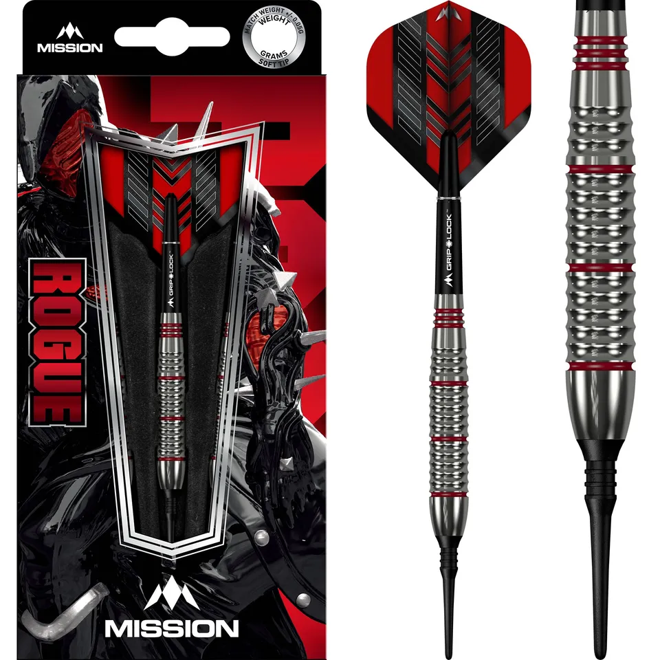 mission-rogue-softdarts-messing-18g-silber-rot image 1