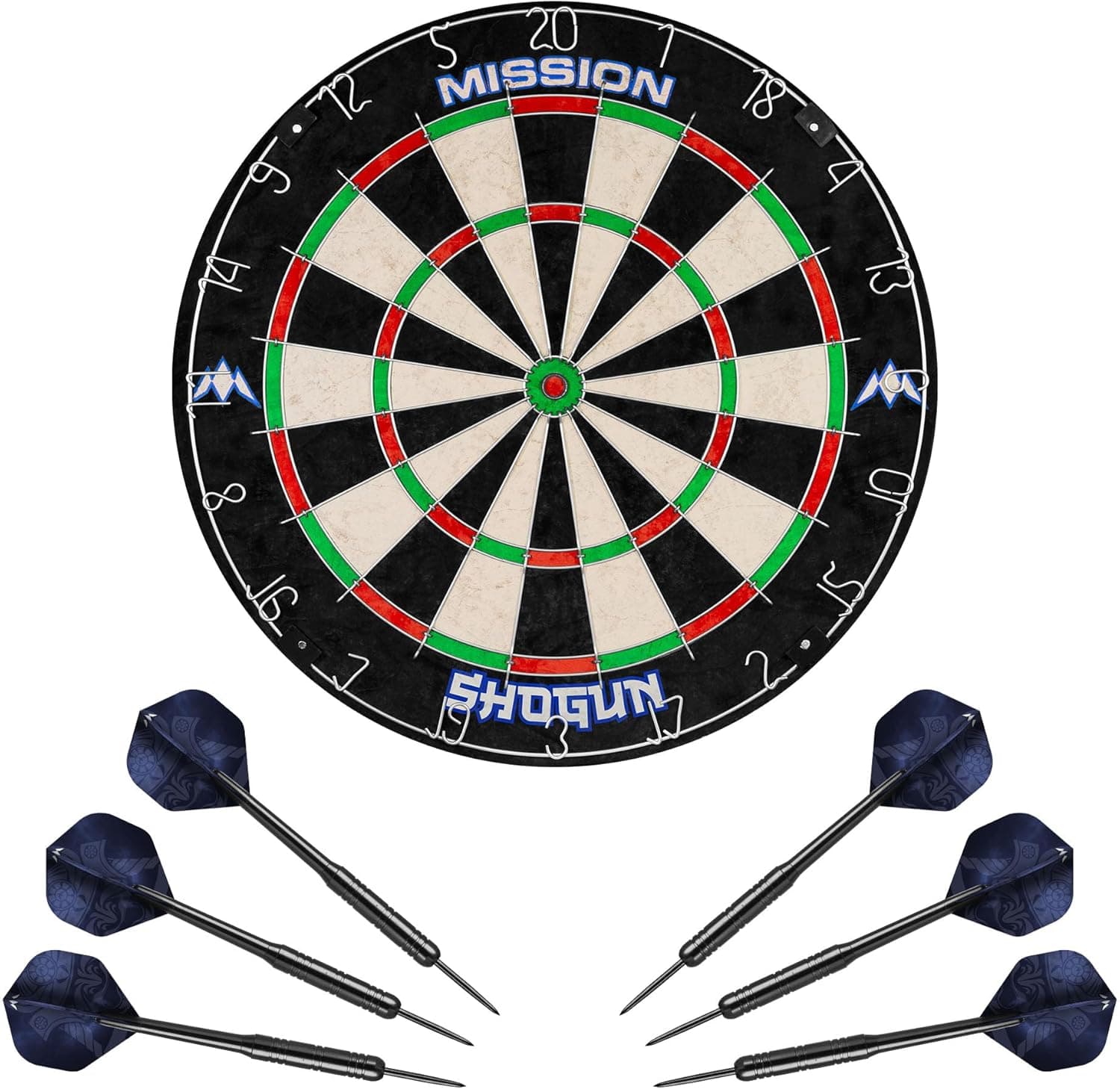 mission-samurai-shogun-dartscheibe-set-sisal-mit-6-darts image 1