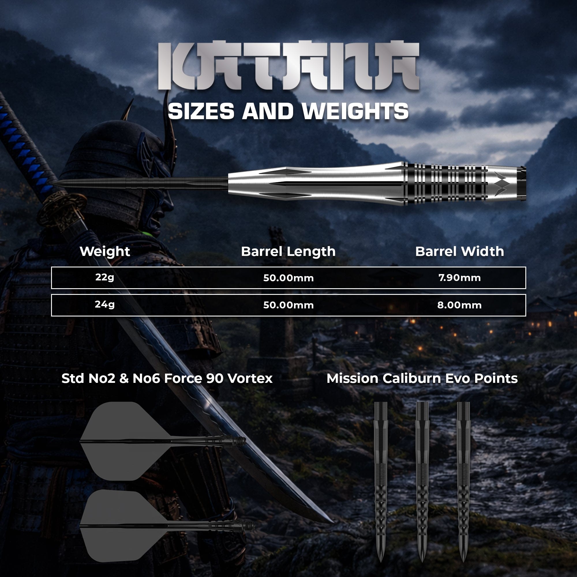 mission-katana-steeldarts-22g-95-tungsten-schwarz image 5