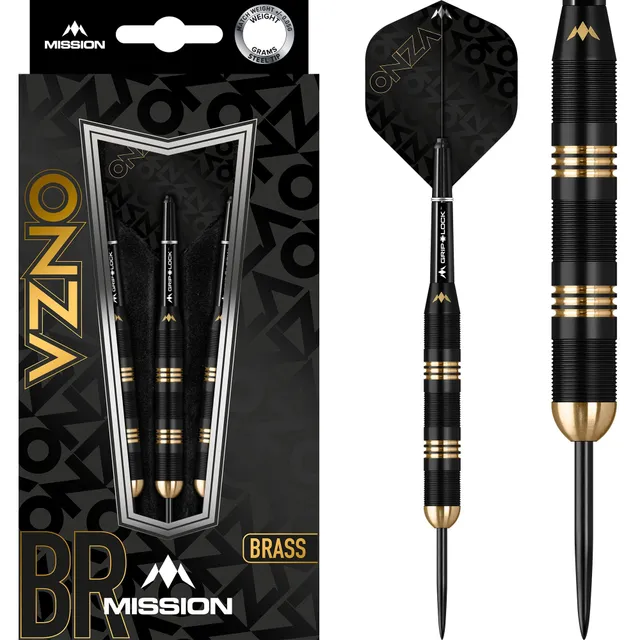 mission-onza-m1-steeldarts-24g-messing-schwarz-gold image 1