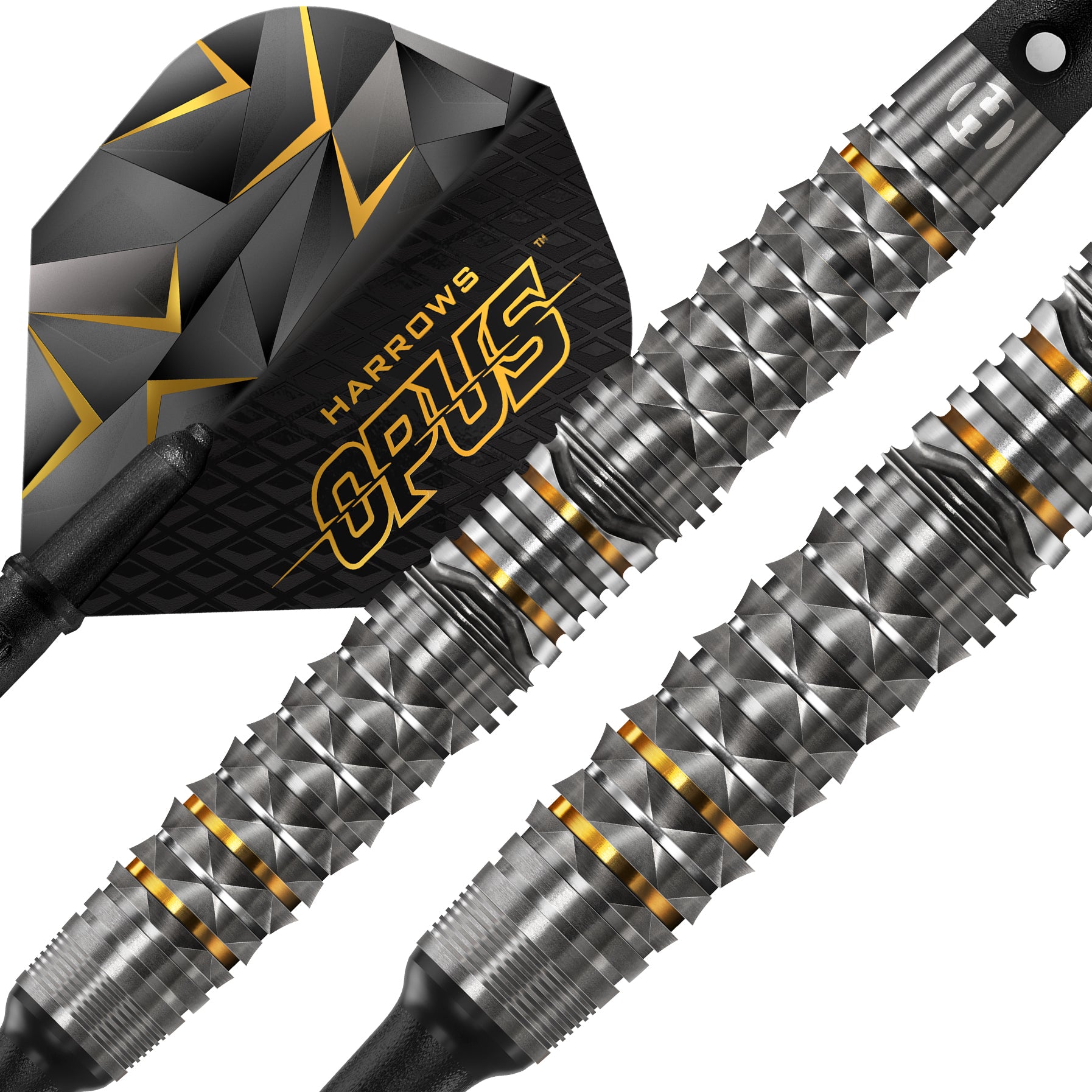 harrows-opus-90-softdarts-18g-titan-gun-metal-gold image 3