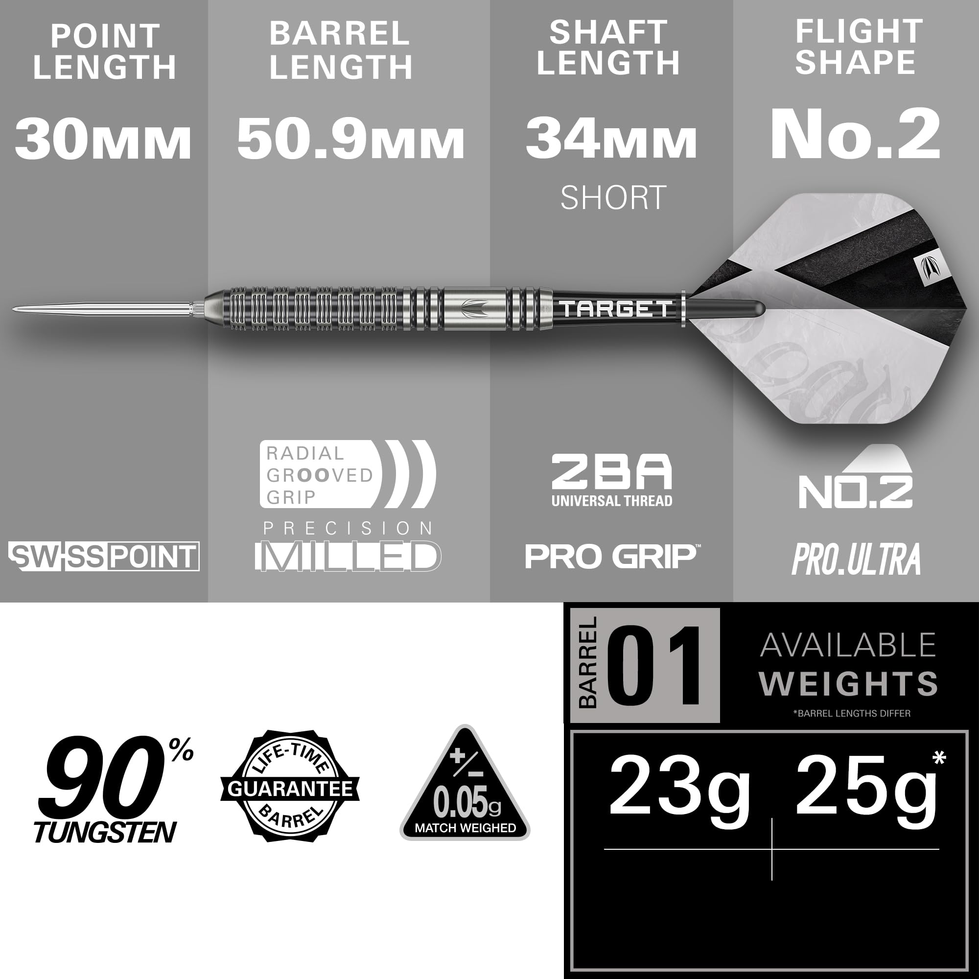 target-agora-beau-greaves-steeldarts-23g-90-tungsten-swiss-point image 3