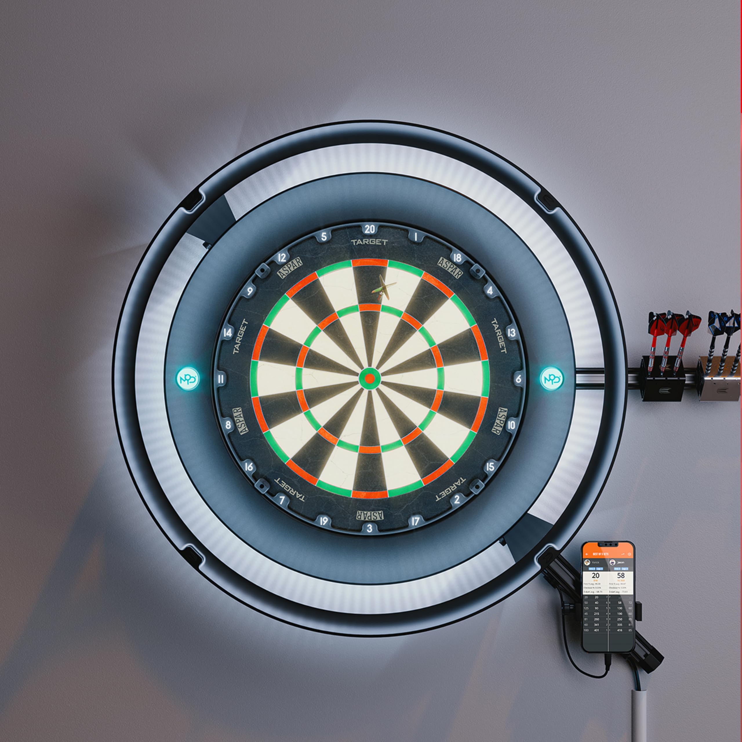 target-mod-hub-bracket-dartboard-halterung-system image 4